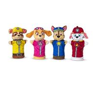 Melissa & Doug PAW Patrol La Pat' Patrouille Marionnettes à main,4 Marionettes Marshall, Skye, Chase, Rubble, Jouet créatif pour filles et garçons de 3 4 5 6 7 ans, Théâtre de poupées, Jeu de Rôle