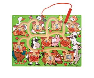 Melissa & Doug Labyrinthe de numéros avec baguette aimantée