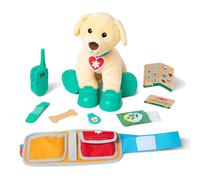 Melissa & Doug Let’s Explore Chien Ranger Adorable en Peluche avec équipement de Recherche et de secourisme, Peluche avec des accesoires, Jouet câlin, Jeu de rôle, 3+, Cadeau pour garçon ou Fille