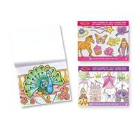 Melissa & Doug Lot de 3 blocs de coloriage géants - Princesses et fées Animaux et Rose, bloc d'activité, Loisirs créatifs, Livre de coloriage pour les enfants, 3+, Cadeau pour garçon ou fille