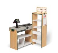 Melissa & Doug Epicerie en bois avec caisse enregistreuse, scanner et convoyeur, Jeux de rôle magasin, Ensemble de jeu Supermarché, Jeu d'imitation, Cadeau pour filles et garçons de 3 4 5 6 7 ans