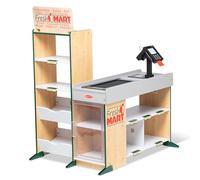 Melissa & Doug Epicerie en bois avec caisse enregistreuse, scanner et convoyeur, Jeux de rôle magasin, Ensemble de jeu Supermarché, Jeu d'imitation, Cadeau pour filles et garçons de 3 4 5 6 7 ans