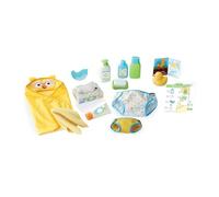 Melissa & Doug -Mine to Love Ensemble de jeu change et bain pour poupées - Couches, shampooing, lingettes, serviette et plus (19 pièces)