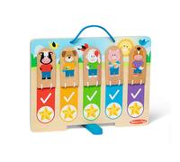 Melissa & Doug Mon Tableau des routines Quotidiennes du Matin et du Soir en Bois pour garçons et Filles à partir de 3 Ans - Certifié FSC