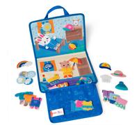 Melissa & Doug Ms. Rachel Quoi porter Tableau d'activits en feutre Jouet d'apprentissage prscolaire emporter pour garons et filles - Certifi