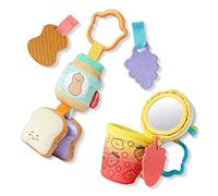 Melissa & Doug Multi-Sensory Lot de 2 jouets à clipser pour tout-petits (PB&J et Bubble Tea)