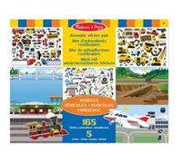 Melissa & Doug Pad réutilisable autocollant: Véhicules - 165+ autocollants réutilisables G