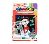 Melissa & Doug PAW Patrol Bloc-notes à gratter Marshall, Bloc d'activités de voyage La Pat' Patrouille,Jouet créatif, Loisirs créatifs, Cadeau pour garçons et filles de 3 4 5 6 7 ans