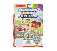 Melissa & Doug Paw Patrol Pad d'autocollants réutilisables Bloc d'autocollants 130 autocollants Flip Flap