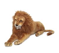 Melissa & Doug - Peluche Lion Géant - Peluche Lion 1,3 Mètre De Long - Animal Réaliste Tout Doux - Lavable En Surface - Décor Chambre D'Enfant - Jouet Premier Age - Cadeau Enfant 3 Ans Et +