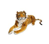 Melissa & Doug - Peluche Tigre Sibérien Géant - Peluche Tigre 1,2 Mètre De Long - Animal Réaliste Tout Doux - Lavable En Surface - Décor Chambre D'Enfant - Jouet Premier Age - Cadeau Enfant 3 Ans Et +