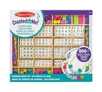 Melissa & Doug Coffret 200 Perles Bois À Enfiler