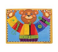 Melissa & Doug Planche D’Aptitudes, Planche d'activitées Montessori, Jouet éducatif en bois, Busy board, Jouet de développement et d'apprentissage précoce, Cadeau pour garçons et filles de 2-5 ans