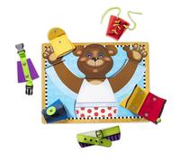 Melissa & Doug Planche D’Aptitudes, Planche d'activitées Montessori, Jouet éducatif en Bois, Busy Board, Jouet de développement et d'apprentissage précoce, Cadeau pour garçons et Filles de 2-5 Ans