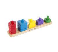 Melissa & Doug Planche d'empilage et de tri 10379 en bois trieur de formes pour enfants
