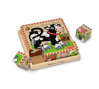 Melissa & Doug Puzzle Cubes en Bois - Scènes De Ferme