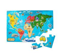 Melissa & Doug Puzzle De Sol Carte Du Monde