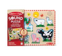 Melissa & Doug – Puzzle sonore La Ferme 8 pièces – Jouet en bois, Certifié FSC, 2 ans+