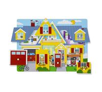Puzzle sonore - Autour de la maison - MELISSA & DOUG - Enfant - Mixte - 8 pièces jaune TU