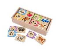 Melissa & Doug Puzzles Auto-Correcteurs en Bois - Anglais, Jouet éducatif, Cadeau pour enfants de 2 3 4 ans, Jouets d'éveil et 1er âge, Jouets d'activité et de développement, Jouet classique