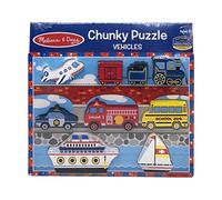 Melissa & Doug Puzzles en bois - Avion, train, voitures et bateaux (9 pièces)