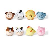 Melissa & Doug Rollables Safari and Farm Friends Lot de 2 jouets pour nourrissons et tout-petits