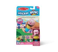 Melissa & Doug Sticker WOW- Bloc d'activités de 24 Pages et estampeuse à Autocollants, 300 Autocollants, Art et Bricolage, Jouet à Manipuler, Personnage à Collectionner - Crème glacée