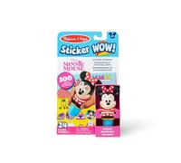 Melissa & Doug Sticker Wow! Bloc d'activités et tampon autocollant de 24 pages, 300 autocollants, jouet à collectionner - Disney Minnie Mouse - Pour enfants à partir de 3 ans - Certifié FSC