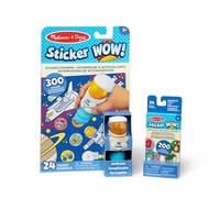 Melissa & Doug Sticker WOW Lot Astronaute: Bloc d'activités de 24 Pages, estampeuse à Autocollants, Mini-Bloc d’activités, 500 Autocollants, Jouet à Manipuler, Personnage à Collectionner