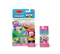 Melissa & Doug Sticker WOW Lot Crème Glacée : Bloc d'activités de 24 Pages, estampeuse à Autocollants, Mini-Bloc d’activités, 500 Autocollants, Jouet à Manipuler, Personnage à Collectionner