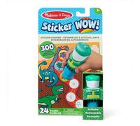 Melissa & Doug Sticker WOW Estampeuse à Autocollants et Bloc d'activités de 24 Pages, 300 Autocollants, Art et Bricolage, Jouet à Manipuler, Personnage à Collectionner - Dinosaure