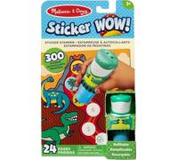 Melissa & Doug - Estampeuse à autocollants et bloc d'activités, 24 pages, 300 autocollants, Dinosaure