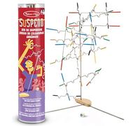 Melissa & Doug – Jeu de société Suspend 24 pièces – Tour empilable, baguettes colorées – 8 ans+