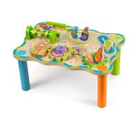 Melissa & Doug - Table Multi-Activités Premier Age - Animaux De La Jungle - Jouet Sensoriel En Bois - Jouet Montessori - Jeu D'Activité, De Développement Et D'Apprentissage - Cadeau Bébé 1 An Et +