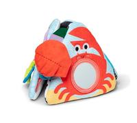 Melissa & Doug Le Jouet de Triangle Océan pour bébé pour Jouer sur Le Ventre de est Un Jouet sensoriel Doux avec des Textures et Un Miroir; Parfait pour Jouer au Sol de la Naissance à 6 Mois