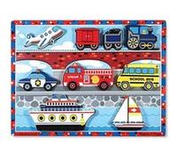 Melissa & Doug Véhicules Chunky puzzle 9 pièces Multicolore G