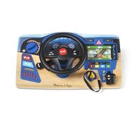 Melissa & Doug Vroom & Zoom, Tableau de bord en bois, Jeu d'imitación, Jouet créatif, Jouet en bois Montessori, Jouets de développement, Cadeau pour garçons et filles de 3 4 5 6 7 ans