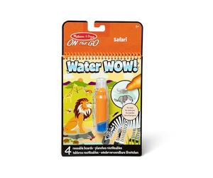 Melissa & Doug - Water Wow - Crayon + Bloc De Coloriages Animaux du Safari
