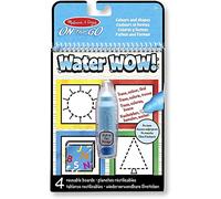 Melissa & Doug Water Wow Couleurs et formes, Bloc d'activités de coloriage à révélation à l'eau réutilisable, Loisirs créatifs pour filles et garçons, Cadeau pour enfants de 3 4 5 6 7 ans