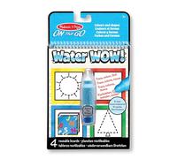 Melissa & Doug Water Wow Couleurs et formes, Bloc d'activités de coloriage à révélation à l'eau réutilisable, Loisirs créatifs pour filles et garçons, Cadeau pour enfants de 3 4 5 6 7 ans
