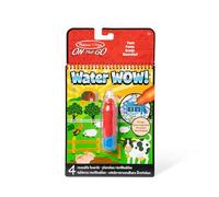 Melissa & Doug Water Wow La Farme, Bloc d'activités de coloriage à révélation à l'eau réutilisable, Livres d'activités, Loisirs créatifs pour filles et garçons de 3 4 5 6 7 ans