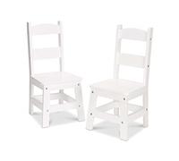 Melissa & Doug Wooden Chair Pair - White Children's Furniture