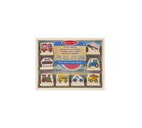 Melissa et Doug mon premier jeu de timbres en bois - Véhicules
