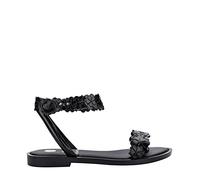 melissa Femme Wave Sandal Blossom Plate, Noir, 41 EU