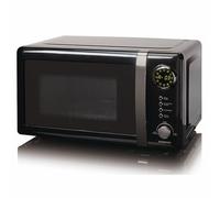 Melissa Four à micro-ondes solo 16330132-700 W - capacité 20 L - 5 niveaux de puissance - fonction décongélation - plateau en verre - écran LED - noir