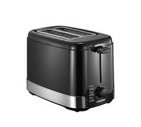 MELISSA Grille-pain 2 Tranches 800W en Acier Inoxydable Réglable Noir