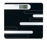Melissa Infinity16690073 Pèse-personne numérique avec écran LCD Charge maximale 180 kg Plateau en verre trempé Fonctionne avec piles Noir