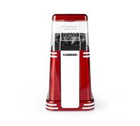 Melissa Machine à popcorn rétro 16310187-1200 W - 40-60 g par portion - prête en 2 à 4 minutes - fonctionnement à air chaud sans huile ni beurre - facile à nettoyer - design compact - rouge et blanc