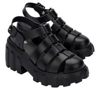 melissa Megan Ad, Sandales compensées pour femme, Noir, 37 EU