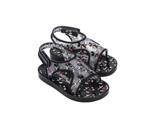melissa Mini Acqua+Mickey Mouse BB, Sandales plates unisexe bébé, Noir, 24 EU